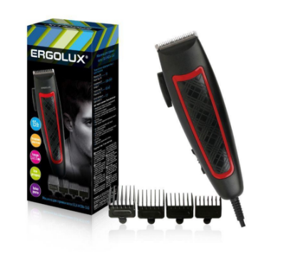 Изображение Машинка для стрижки  Ergolux ELX-HC04-C43, красный, черный