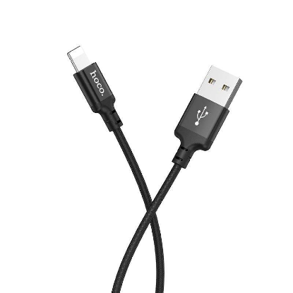 Изображение Кабель соединительный Hoco X14 USB 2.0 A Lightning 8P черный 2 м
