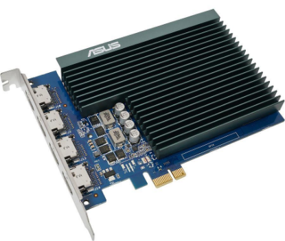 Изображение Видеокарта Asus GeForce GT 730 2 Гб (NVIDIA GeForce GT 730, GDDR5)/(GT730-4H-SL-2GD5)