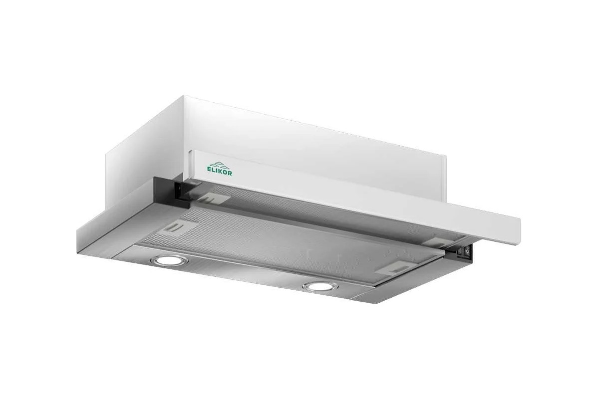 Изображение Встраиваемая вытяжка ELIKOR Интегра 45 Glass (нержавеющая сталь, белый)