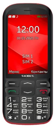 Изображение Мобильный телефон teXet TM-B409,красный, черный