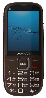 Изображение Мобильный телефон MAXVI B9,коричневый