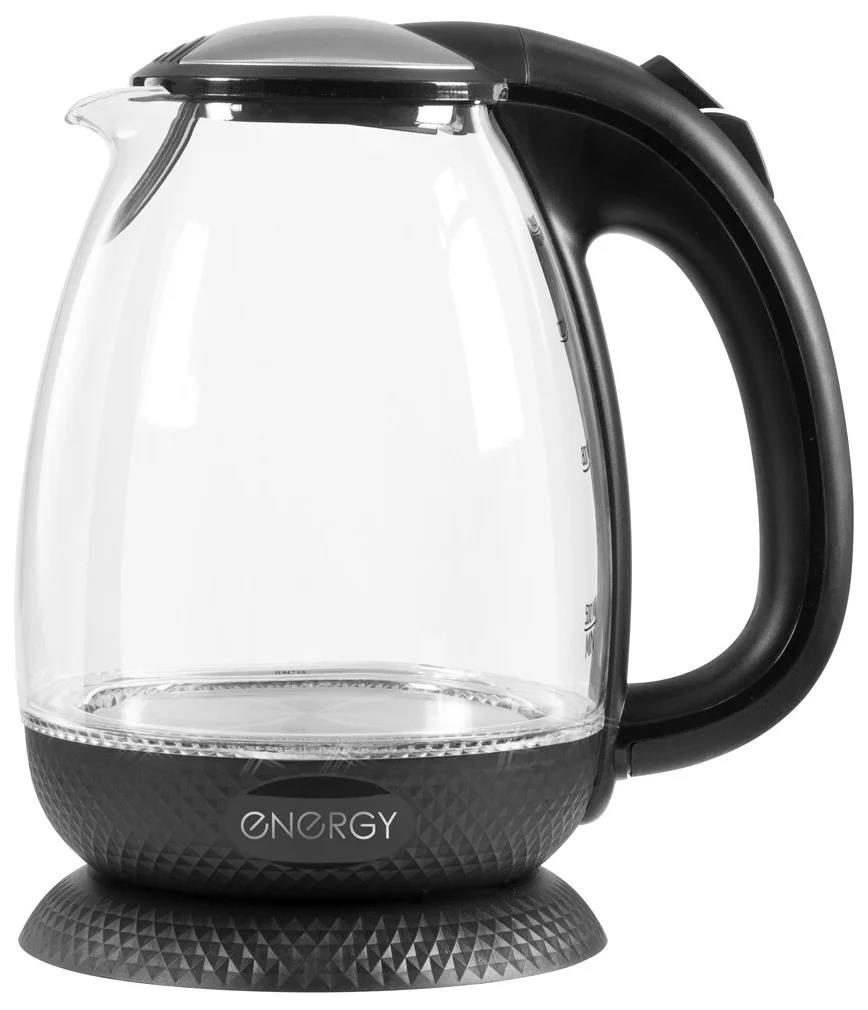 Изображение Электрический чайник Energy E-250 (2200 Вт/1,7 л /стекло, пластик/черный)