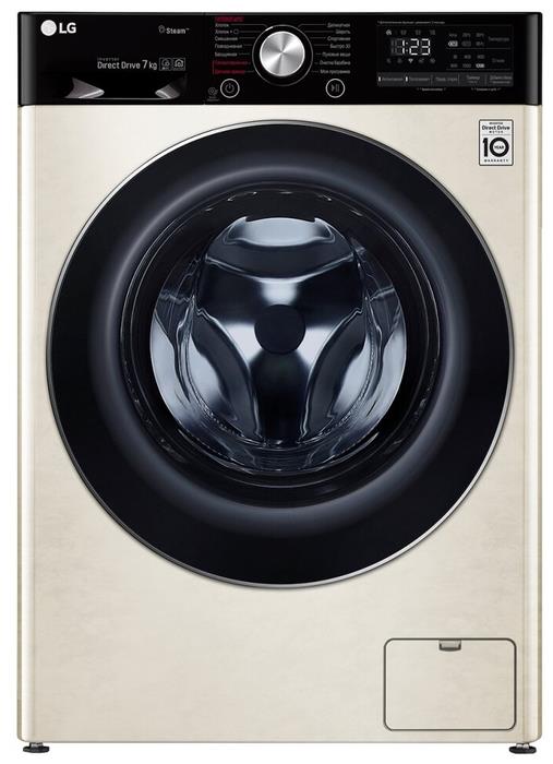 Изображение Стиральная машина LG F2V5HS9B, бежевый (фронтальная, 7 кг, 1200 об/мин )