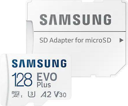 Изображение Карта памяти Samsung MicroSDXC EVO Plus Class 10 128 Гб адаптер на SD MB-MC128KA/RU