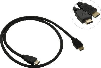 Изображение Кабель ExeGate EX-CC-HDMI2-1.0 HDMI-HDMI (черный) (1 м)