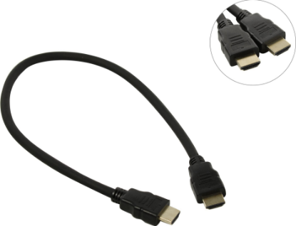 Изображение Кабель ExeGate EX-CC-HDMI2-0.5 HDMI-HDMI (черный) (0,5 м)