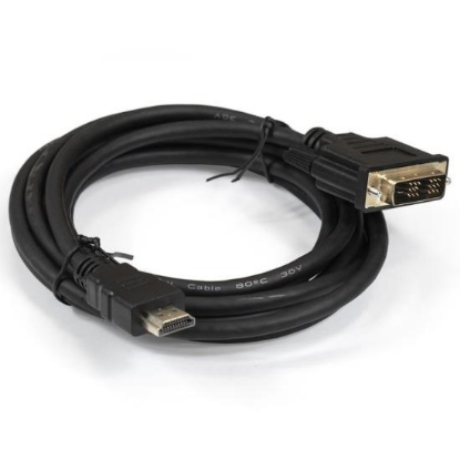 Изображение Кабель ExeGate EX-CC-HDMIM-DVIM-1.8 HDMI-DVI-D (черный) (1,8 м)