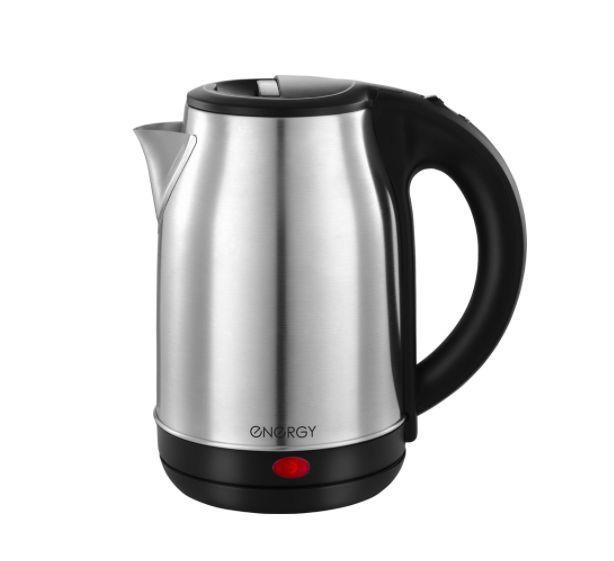 Изображение Электрический чайник Energy E-201 (1500 Вт/1,8 л /пластик, нержавеющая сталь/черный)