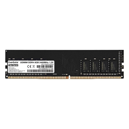 Изображение Оперативная память 8 GB DDR4 ExeGate 287010 (19200 МБ/с, 2400 МГц, CL17)