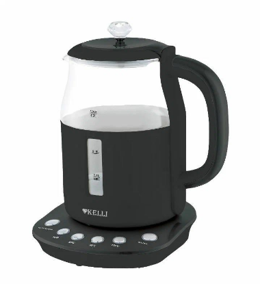 Изображение Электрический чайник Kelli KL-1373 (2200 Вт/1,7 л /стекло, пластик/черный)