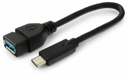 Изображение Переходник Cablexpert A-OTG-CMAF3-01 USB-C USB 3.0 A черный 0,2 м