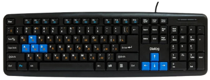 Изображение Клавиатура Dialog KM-025U (USB), (синий, черный)