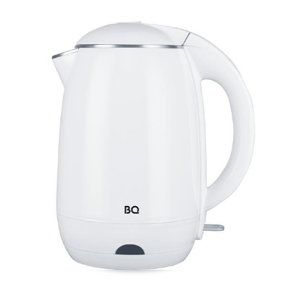 Изображение Электрический чайник BQ KT1702P (2200 Вт/1,8 л /сталь, пластик/белый)