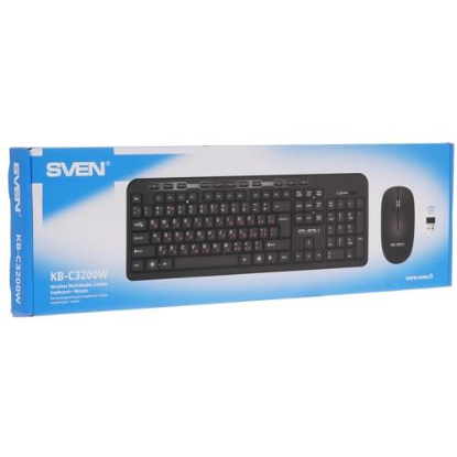 Изображение Комплект клавиатура и мышь Sven KB-C3200W