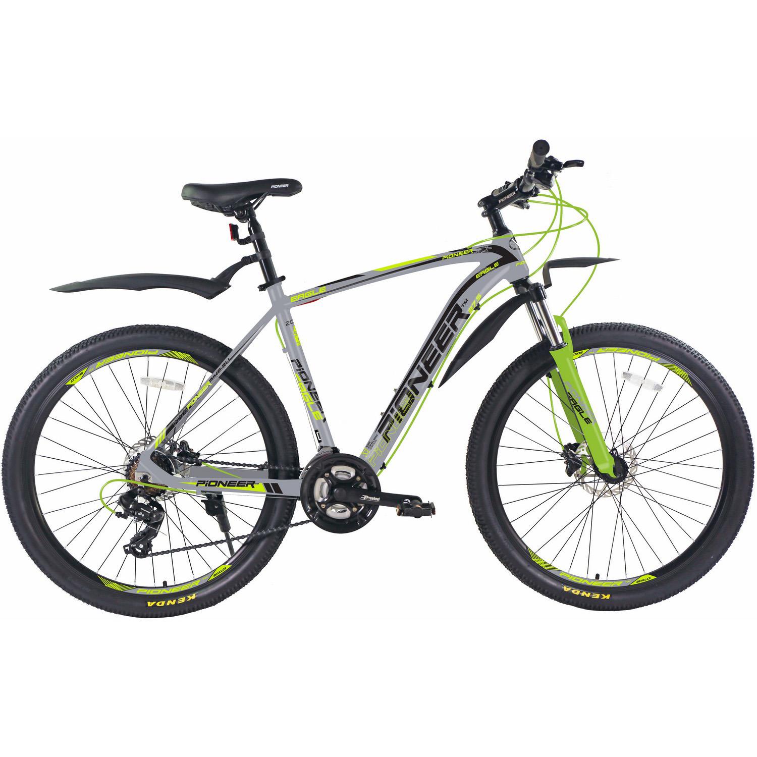 Изображение Велосипед Pioneer Eagle 27.5 (серый, черный, зеленый/27.5 "/20.0 ")-