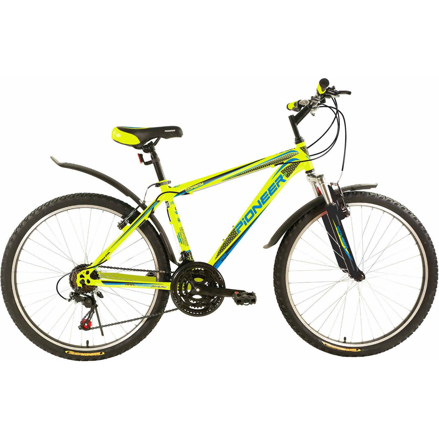 Изображение Велосипед Pioneer Cowboy 26 (черный, синий, зеленый/26 "/16.0 ")-
