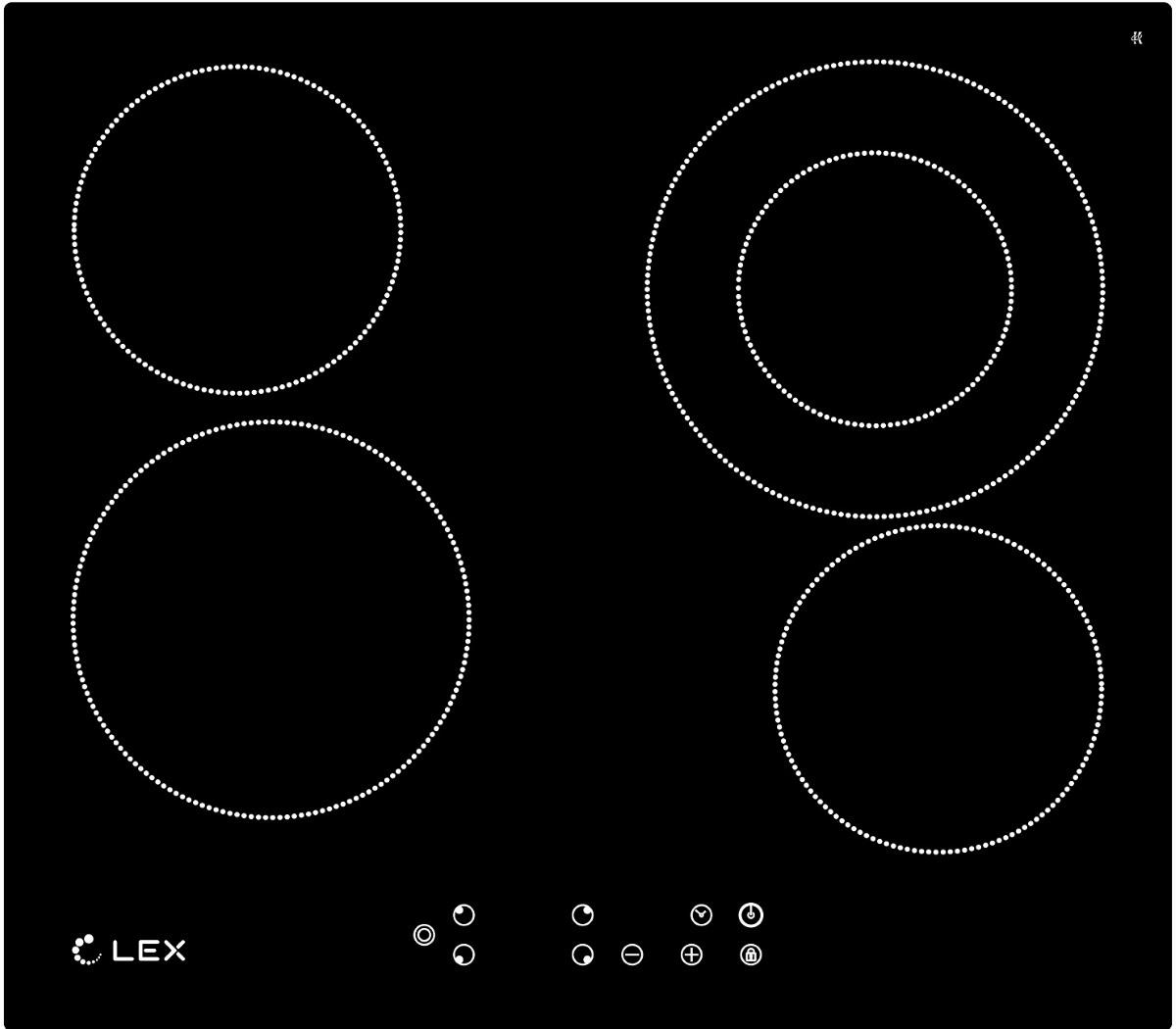 Изображение Варочная панель LEX EVH 641 BL (черный)
