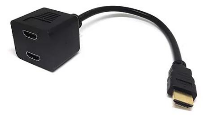 Изображение Переходник Espada EHDMIM2xHDMIF25 HDMI-2X-HDMI (черный) (0,25 м)