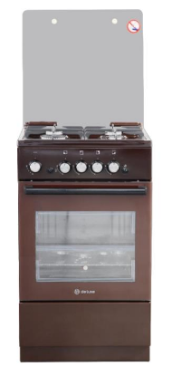 Изображение Плита De luxe 5040.32Г (КР) ЧР-014,коричневый
