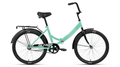 Изображение Велосипед Altair CITY 24 (серый, мятный/24 "/16.0 ")-2022 года RBK22AL24013
