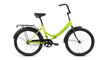Изображение Велосипед Altair CITY 24 (серый, зеленый/24 "/16.0 ")-2022 года RBK22AL24012