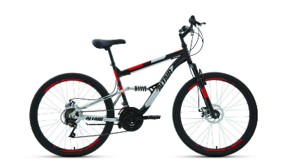 Изображение Велосипед Altair MTB FS 26 2.0 D (красный, черный/26 "/18.0 ")-2022 года RBK22AL26072