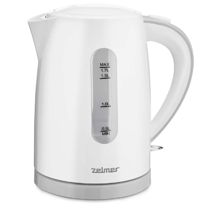 Изображение Электрический чайник Zelmer ZCK7616S (2200 Вт/1,7 л /пластик/сребристый)