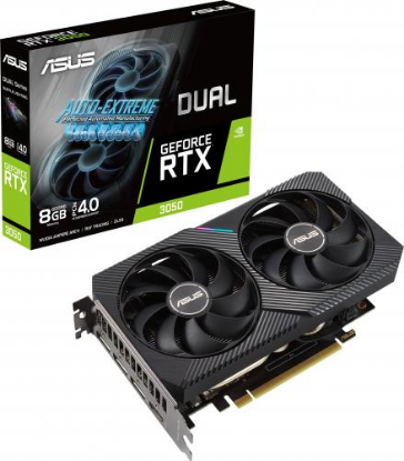 Изображение Видеокарта Asus GeForce RTX 3050 8 Гб (NVIDIA GeForce RTX 3050, GDDR6)/(DUAL-RTX3050-O8G)