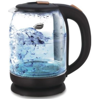 Изображение Электрический чайник Великие реки Нева-6 (1500 Вт/1,8 л /стекло, пластик/черный)