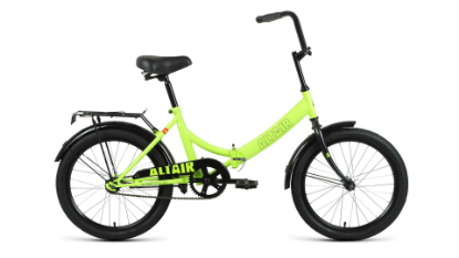 Изображение Велосипед Altair CITY 20 (черный, ярко-зеленый/20 "/14.0 ")-2022 года RBK22AL20004