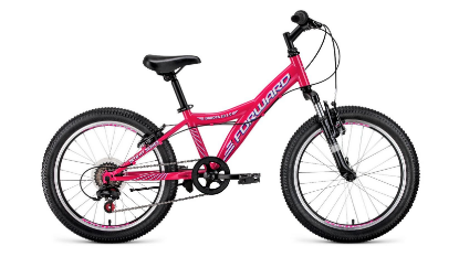 Изображение Велосипед Forward DAKOTA 20 2.0 (белый, розовый/20 "/10.5 ")-2021 года RBKW1J106008