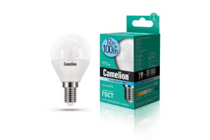 Изображение Лампа светодиодная Camelion LED12-G45/845/E14 Е14 4500K 12 Вт