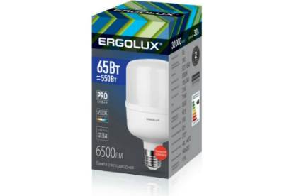 Изображение Лампа светодиодная Ergolux LED-HW-65W-E40-6K Е27/Е40 6500К 65 Вт