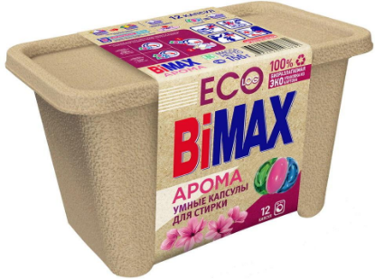 Изображение Капсулы BiMAX Aroma 12 шт (картон) для белого, для цветного