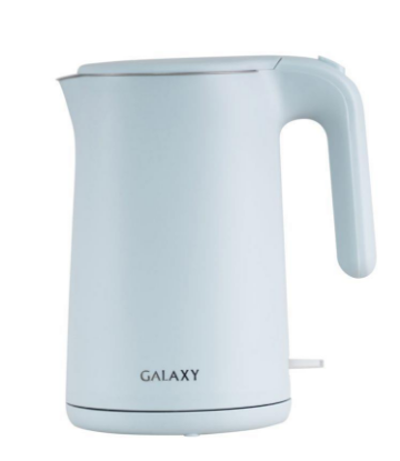 Изображение Электрический чайник Galaxy GL0327 (1800 Вт/1,5 л /пластик, нержавеющая сталь/голубой)