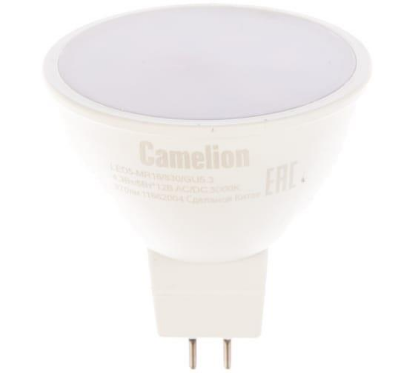 Изображение Лампа светодиодная Camelion LED5-MR16/830/GU5.3 GU5.3 3000К 5 Вт