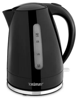 Изображение Электрический чайник Zelmer ZCK7617B (2200 Вт/1,7 л /пластик/черный)