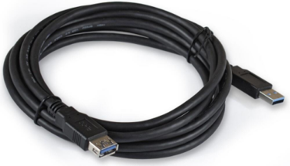 Изображение Кабель соединительный ExeGate EX-CC-USB3-AMAF-1.0 USB 2.0 A USB 2.0 A черный 1 м