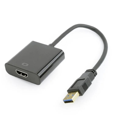 Изображение Переходник Cablexpert A-USB3-HDMI-02 USB 3.0-HDMI (черный) (0,15 м)