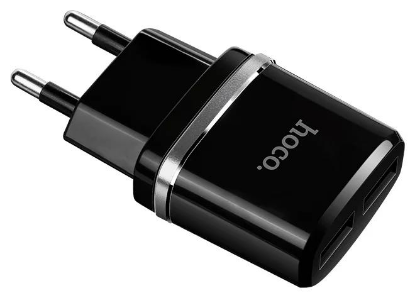 Изображение Сетевое зарядное устройство Hoco C12 черный
