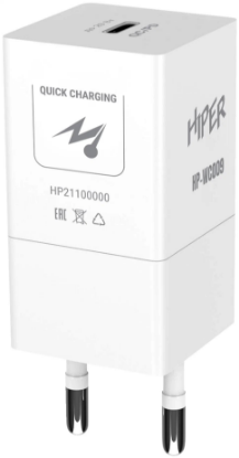 Изображение Сетевое зарядное устройство HIPER HP-WC009 белый