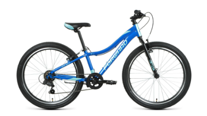 Изображение Велосипед Forward JADE 24 1.0 (синий, бирюзовый/24 "/12.0 ")-2022 года RBK22FW24743