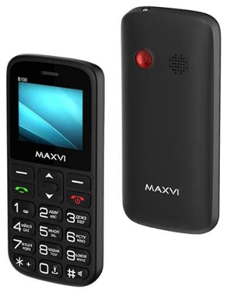 Изображение Мобильный телефон MAXVI B100,черный