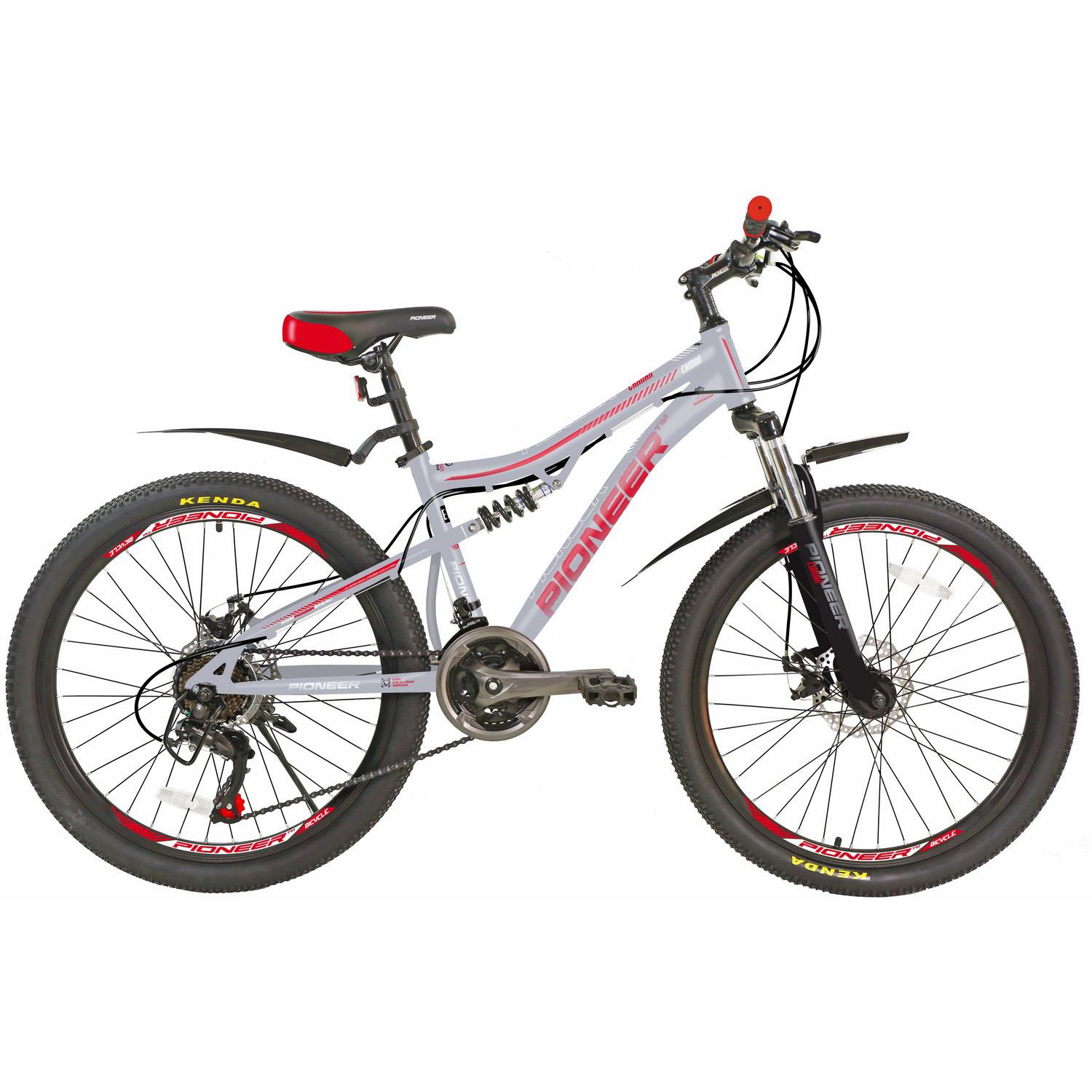 Изображение Велосипед Pioneer Caiman 26 (красный, серый, черный/26 "/18.0 ")-