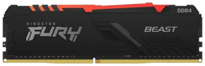 Изображение Оперативная память 8 GB DDR4 Kingston FURY Beast RGB KF426C16BBA/8 (21300 МБ/с, 2666 МГц, CL16)