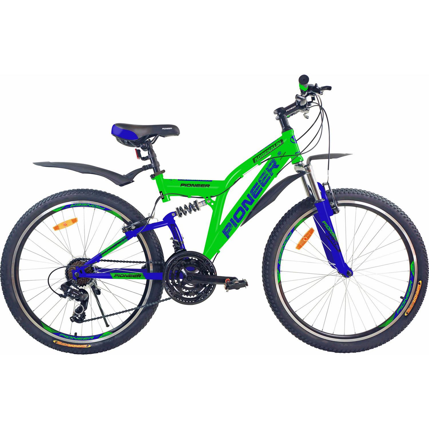 Изображение Велосипед Pioneer Adrenalin 26 (черный, синий, зеленый/26 "/17.0 ")-2020 года