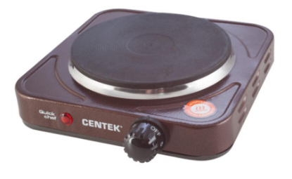 Изображение Плита настольная CENTEK CT-1506 Siberia (электрическая, эмаль, коричневый)
