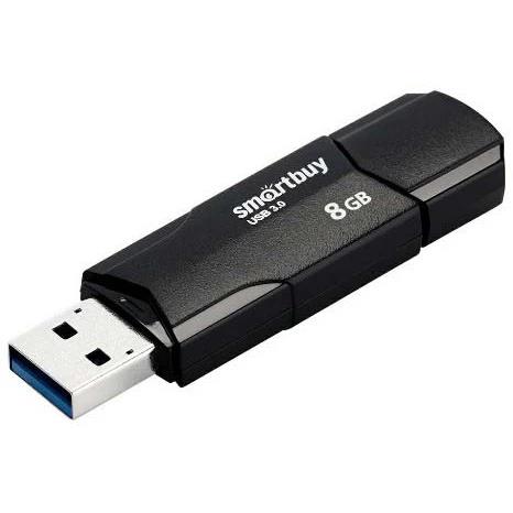 Изображение USB flash SmartBuy Clue,(USB 3.0/8 Гб)-черный (SB8GBCLU-K3)