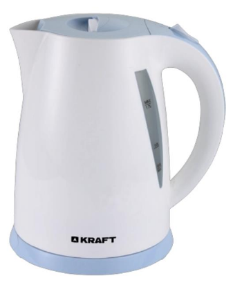 Изображение Электрический чайник Kraft KF-KP1728W (2200 Вт/1,7 л /пластик/белый)